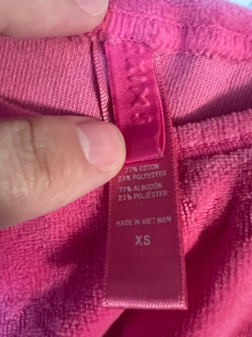 #621 SKIMS Velour Cropped Tank Top Pink XS Soft Lounge Y2K - Picture 3 of 3